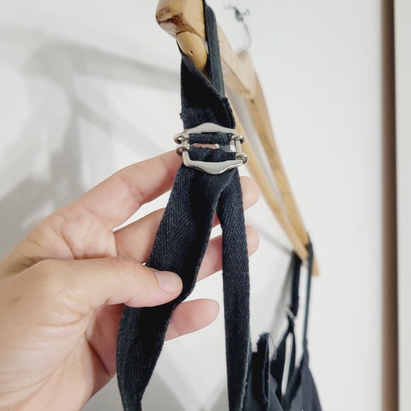 Phillipe Dubuc Empire Waist A-Line Dress Fit and Flare Black Thick Straps Classy - Picture 4 of 11